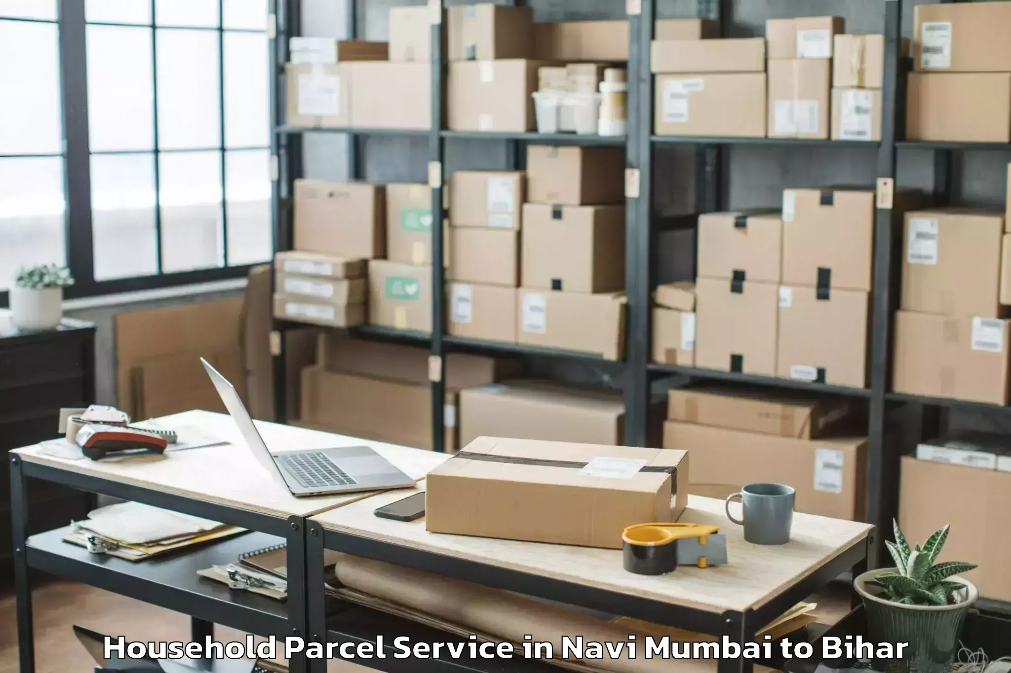 Trusted Navi Mumbai to Manjhaul Household Parcel